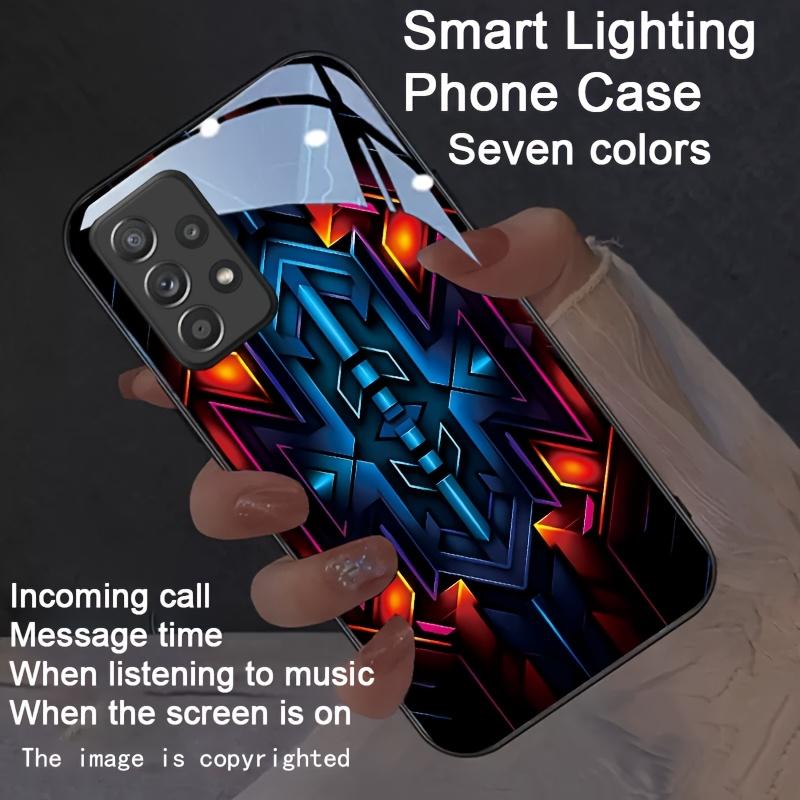 Aesthetics Mechanical Luminous Phone Case For iPhone 17 Air 16 15 14 13 12 11 Pro Max 17 Plus Mini LED Glow Phone Cover