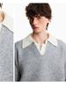 Men's High-End Old Money Style V-Neck Polo Knit Sweater for Autumn/Winter