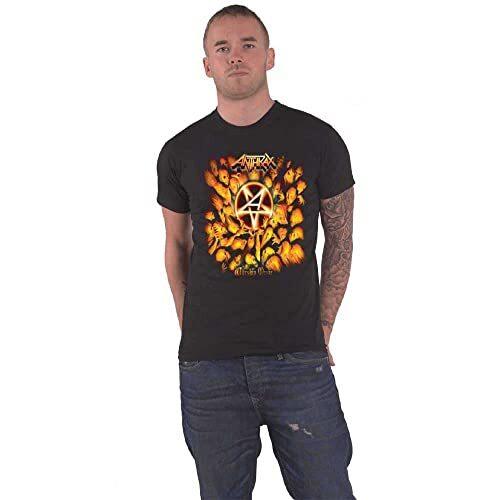 Anthrax Unisexs Worship Music TShirt Black Medium S