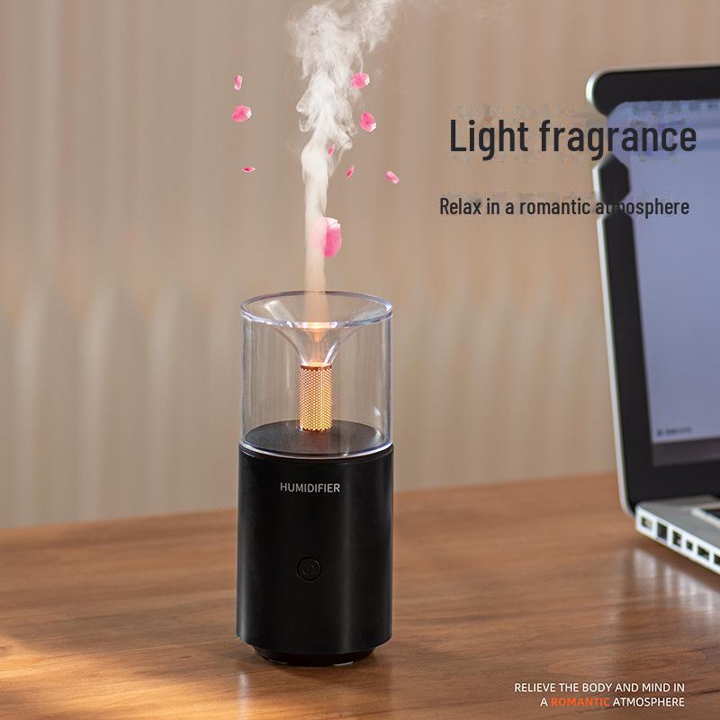 

2024 Автомобильный и домашний настольный увлажнитель воздуха с ночником в виде свечи и ароматерапевтическим спреем Car Aromatherapy Machine