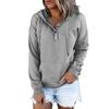 Women S Long Sleeve Loose Casual Hooded Sweatshirt With Drawstring Pockets