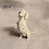 Desktop Dog Statue 3D Printed Dachshund Figurine, Modern Mini Shape Sculpture, DIY Decor Coloring Animal Decoration Ornament, Gift for Lovers Figure