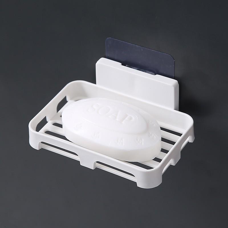 Suction Cup Wall-Mounted Soap Rack: Punch-Free, Creative Drain Design, No Water Accumulation, Home Storage Solution