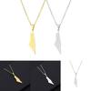 Stylish Geometric Stainless Steel Map Pendant Necklace For Women Israel And Palestine