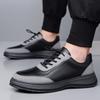 2025 New Trendy Leather Lightweight Soft Surface Casual Shoes for Men's Students Running Outdoor Men's Shoes