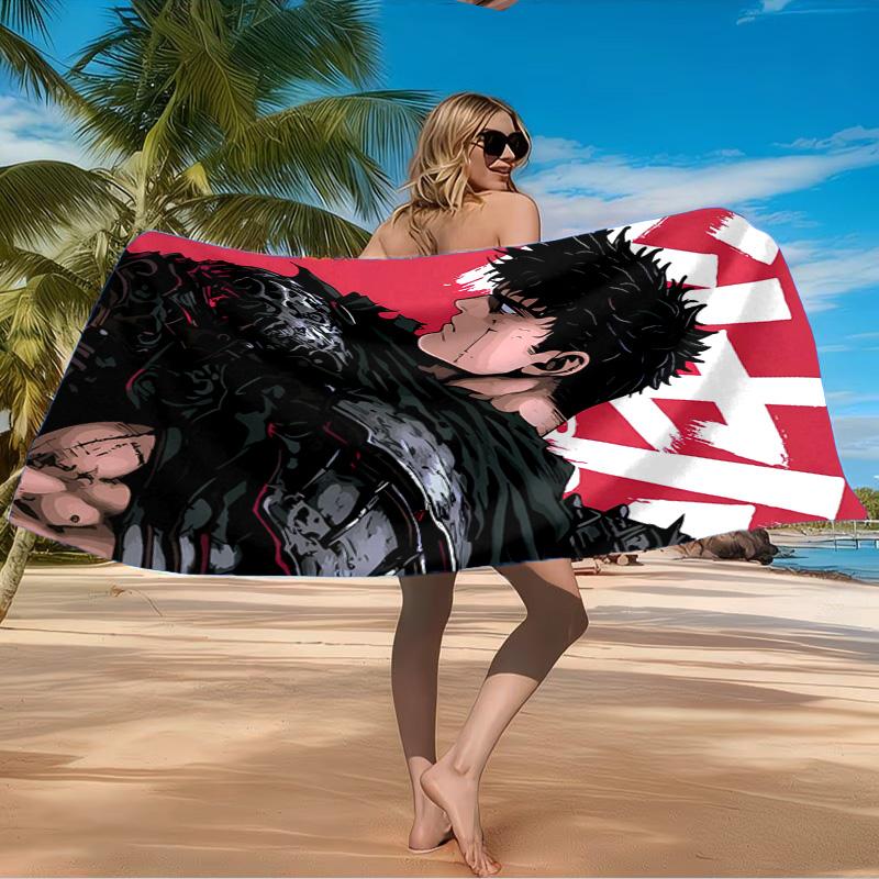 Dark Warrior Rising Beach Towel Microfiber Beach Towel, Lightweight and Quick-Dry, for Summer Travel, Swimming Pool Fan Birthday Gift