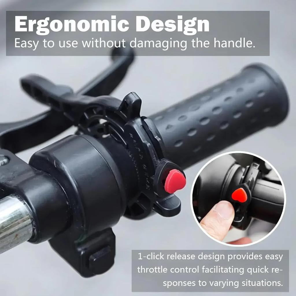 2 st Motorcykel Farthållare Gasreglage Handtag Elfordon Förstärkare Tillbehör Universal Gasreglage Accelerator