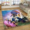 Tappeto Moquette 3D Cartone Animato UFO Robot Grendizer Anime per Camera da Letto Soggiorno Decorazione Casa Divano, Tappetino da Gioco Grande Decorativo per Bambini