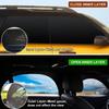 2Pcs Car Window Shade Front/Rear Side Window Sun Shade Breathable Privacy Curtain with Zipper