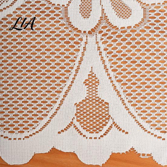 Vintage Lace Tablecloth White Floral Tablecloth, Rustic Boho Table Cover, Foldable Dining Cloth for Wedding Bridal Shower Party Decoration Decorative