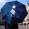 Parapluie Pliant Automatique Birmingham Football Club - Parapluie de Voyage à 8 Baleines avec Ouverture/Fermeture Automatique et Cadeaux Portables pour les vacances ou les anniversaires