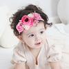Neue handgefertigte Haarreifen für Blumenmädchen, süße Perlen- und Federkronen für Hochzeiten, Prinzessinnen-Kopfbedeckungen für Tanzpartys, modische Accessoires