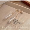 Elegant Textured Water Drop Pearl Two Ways Wearing Earrings For Women