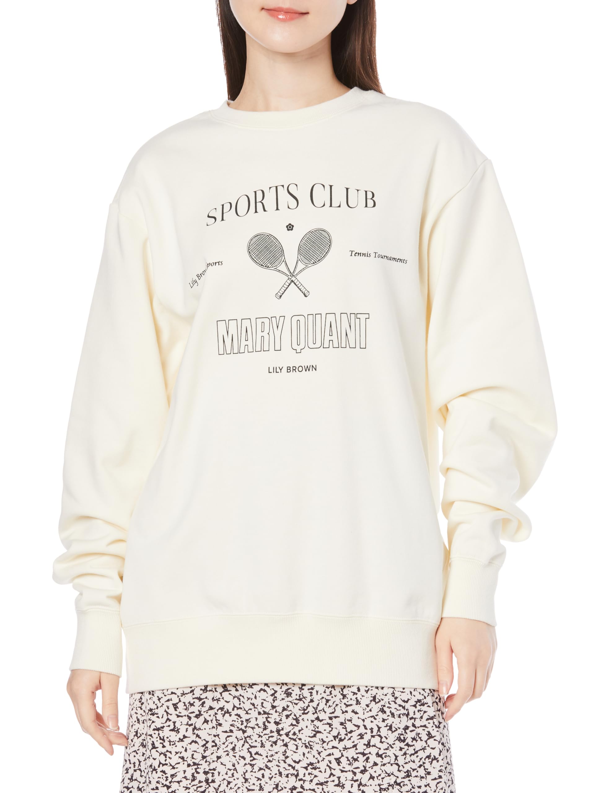 

Lily Brown MARY QUANT Свободный свитшот LWCT241121 Белый Женский белый