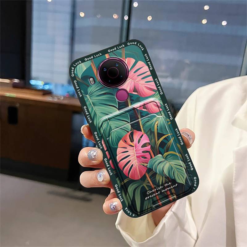 Cute Waterproof Phone Case For Nokia 5.4 Anti-knock Dirt-resistant Card Slot Full Wrap Durable Protective Shockproof TPU