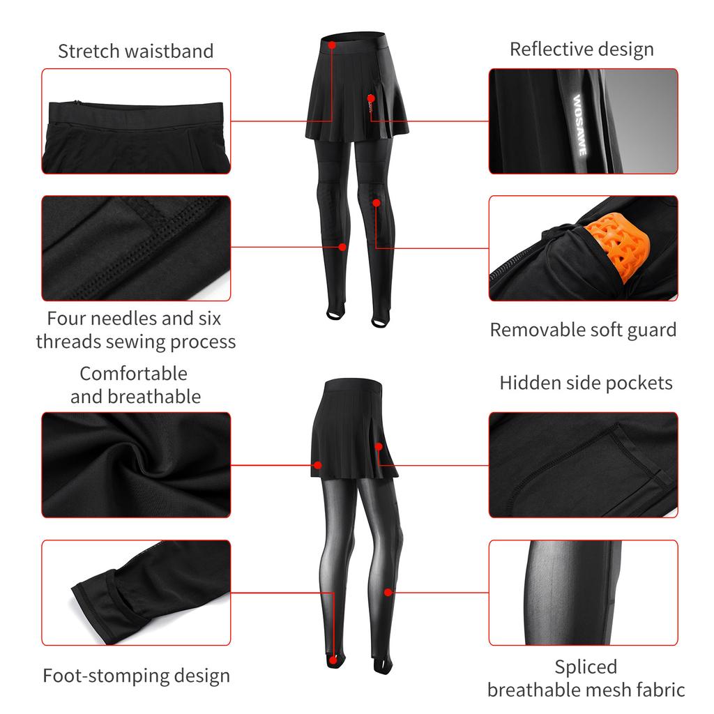 Pantaloni da motocross da donna, trasparenti, riflettenti, CE2, protettivi, traspiranti, in rete, vestibilità aderente per