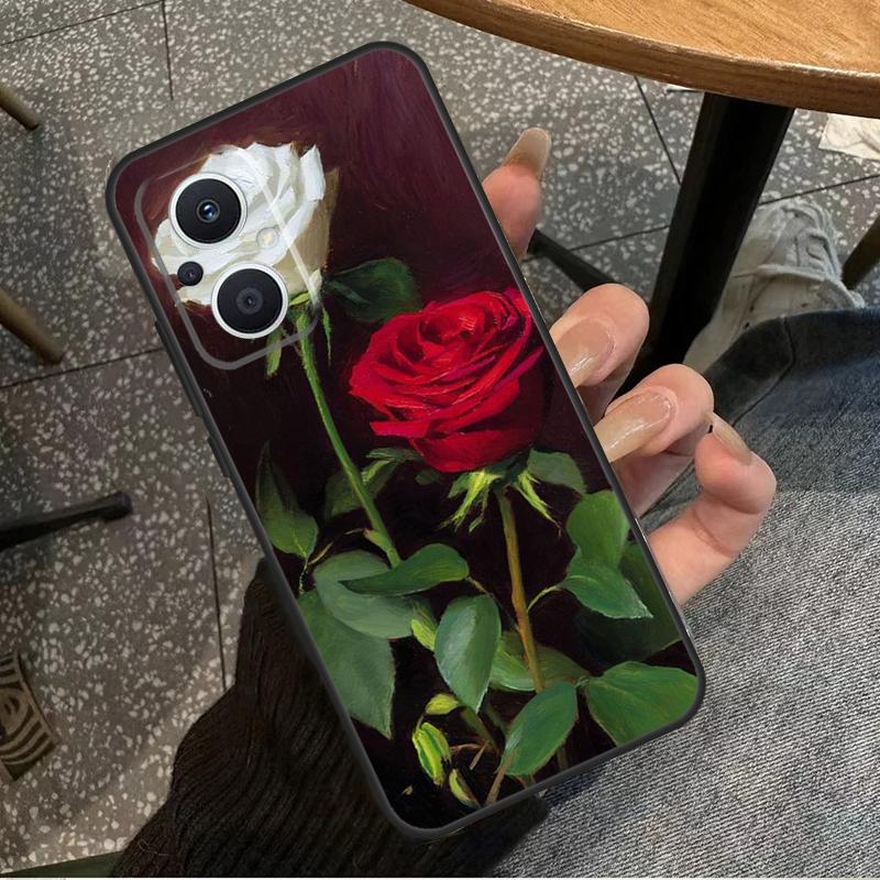 Rose Flower Floral For OPPO Reno 10 11 12 13 14 Pro 7 8 Lite 8T 11F 12F 13F 14F OPPO Find X8 X9 X5 X6 Pro Case