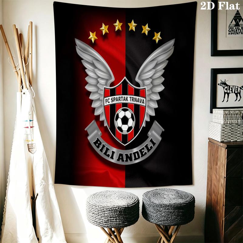 FC Spartak 1 Wandkleed Esthetisch Wandkleed Bedrukt Stof Deken Decoratieve Wandkleden voor Slaapkamer Woonkamer Huisdecoratie