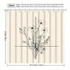 Floral Pattern Shower Curtain with Hooks,Machine Washable, All-Season Home Decor Accessory, Shower Curtains for Bathroom