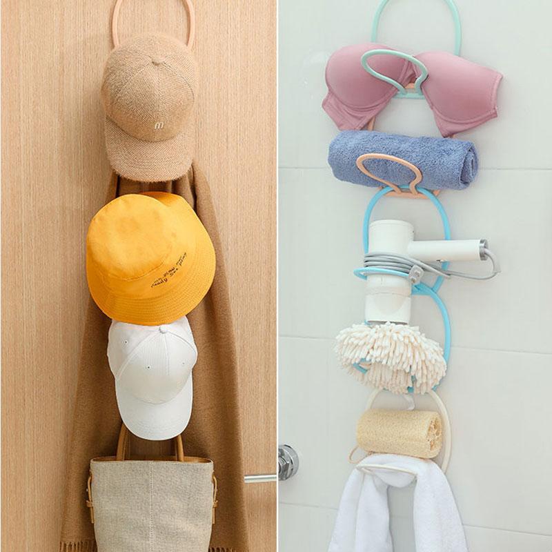 6 Piezas Colgadores de Sombreros Colgantes Colgadores de Sombreros para el Hogar Colgadores de Almacenamiento de Sombreros Colgadores de Sombreros para Detrás de la Puerta Organizar Almacenamiento Ganchos Creativos Colgadores de Toallas para Baño