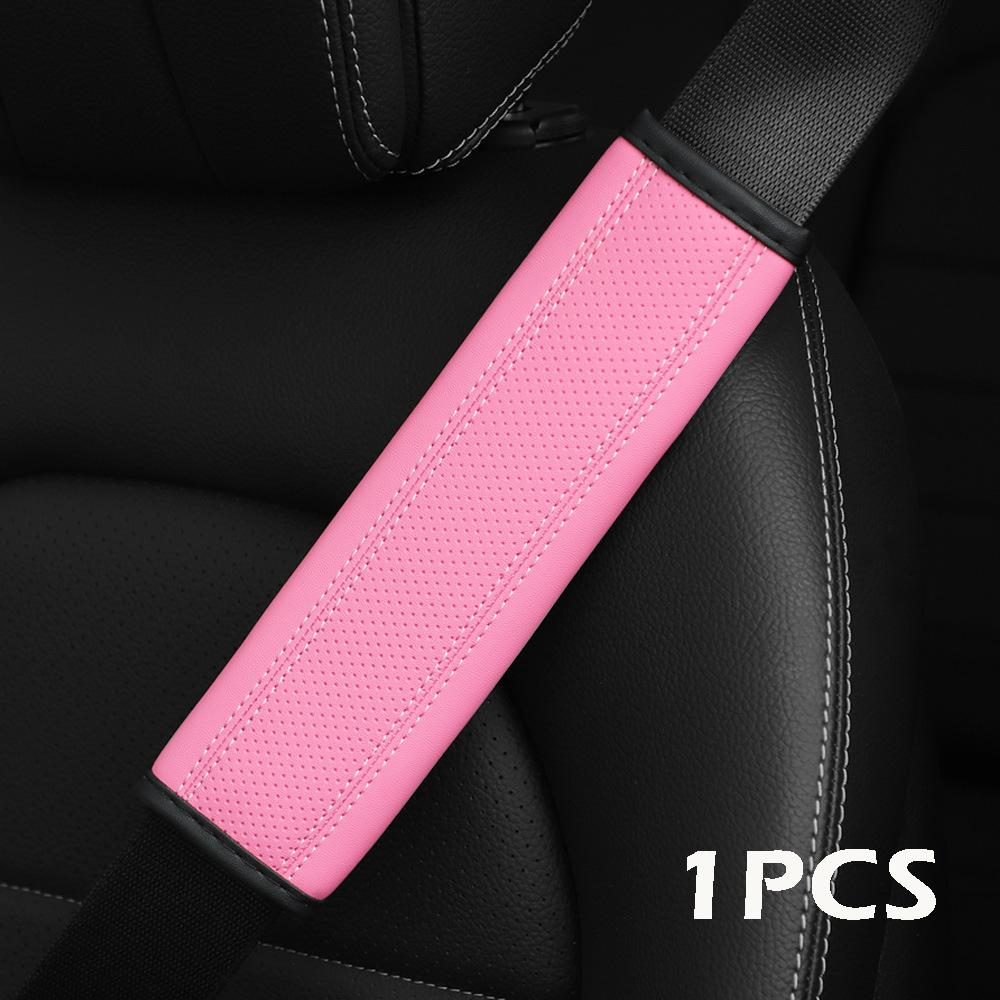 Car Accessories Seat Belt PU Leather Safety Belt Shoulder Cover Breathable Protection Seat Belt Padding Pad Auto Interior