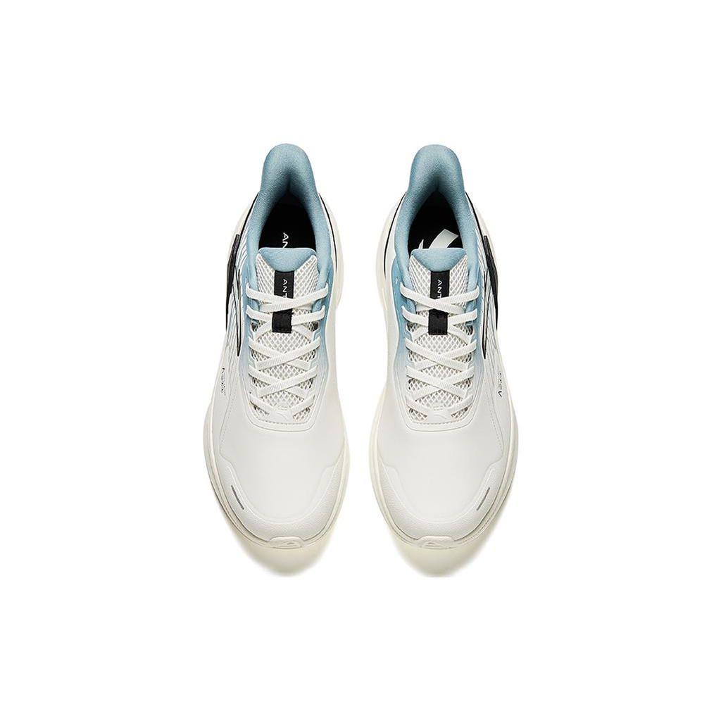 Anta Poison Dart 4 Comfortable Versatile Shock Absorbing Durable Low Top Running Shoes Men Sneaker White Green 912355526-10