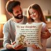 Daughter Gifts from Mom18x18 Throw Pillow Cover - Best Daughter Ever from Mom & Dad, Birthday Gifts for Daughters, to My Beloved, Decorative Pillow