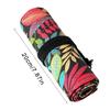 12/24/36/48/72 Holes Leaves Print Pencil Organizer Bag Canvas Pencil Wrap Pencil Roll Bag Pencil Storage Bag
