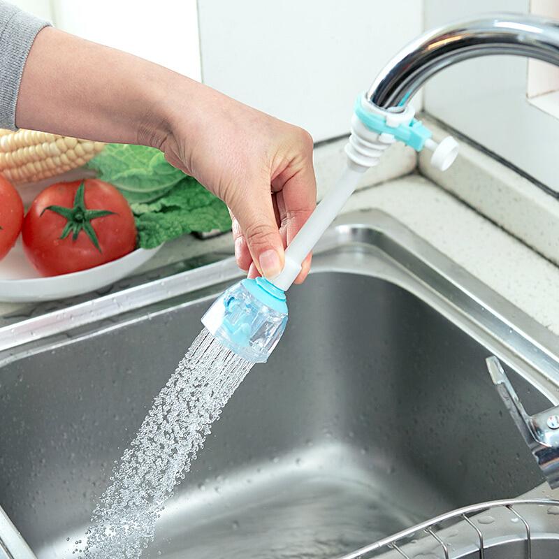 Baijie Faucet Extender, Kitchen Splash-Proof Head, Faucet Anti-Splash Water-Saving Device, Plastic Long Filter