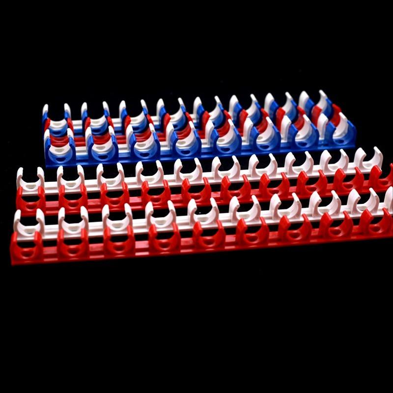 2pcs 16-32mm PVC pipe holder clamp row card Plastic PPR Electrician Tube support hook Steady Fixed U-type Water Pipe Clip Strap A 16mm pipe  white