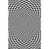 Stampe Poster con Illusioni Ottiche Astratte Per Soggiorno Decorazioni per la Casa Bianco e Nero Trippy Psichedelico Pittura su Tela Arte da Parete