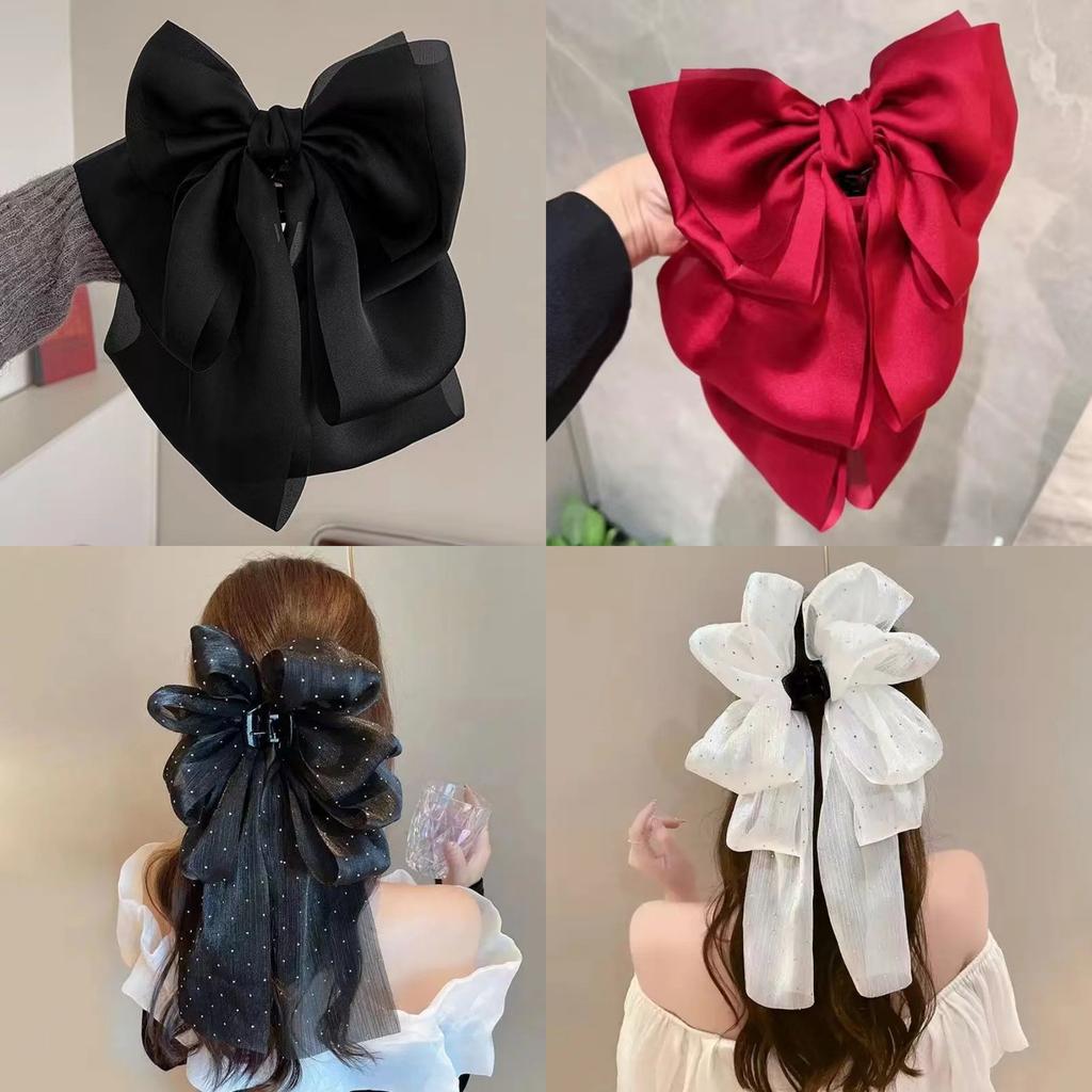 Grande fermaglio per capelli con fiocco, super fata, copricapo da donna, fermaglio per capelli, accessori per capelli dolci