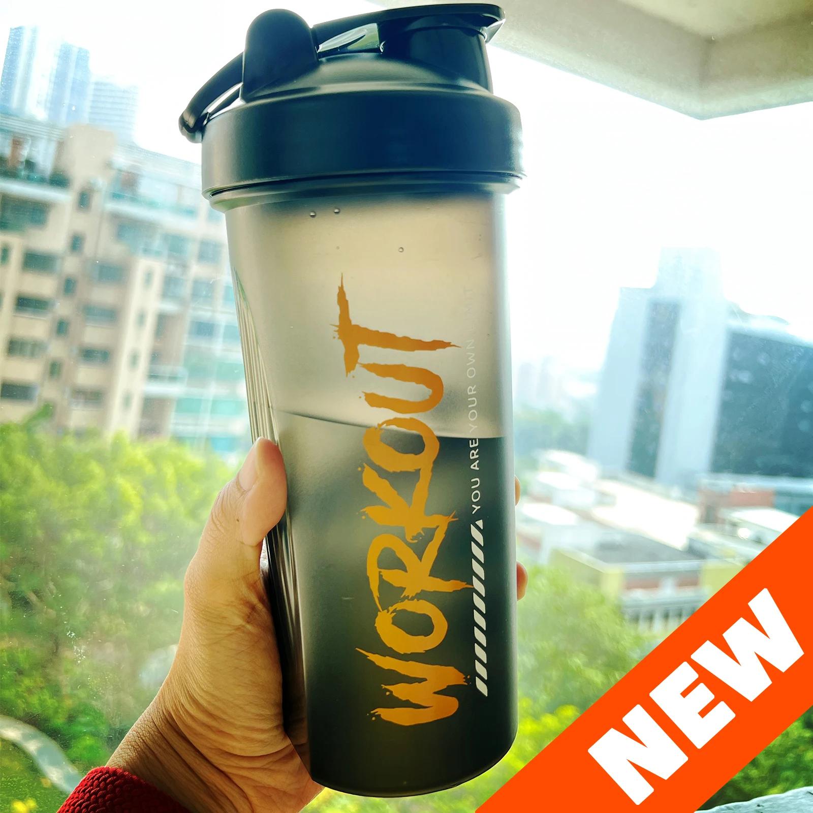 

Бутылка-шейкер 600 мл спортивная бутылка для воды протеиновая дорожная портативная велосипедная кружка летняя пластиковая бутылка для воды без BPA бутылка для воды