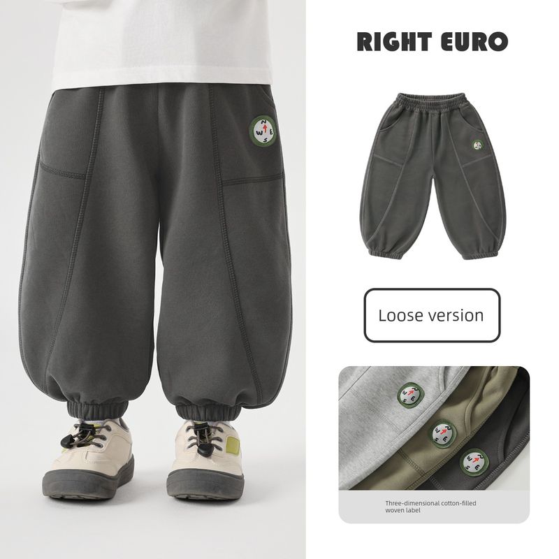 Right European Style Boys' Pants Children's Casual Sports Long Pants 2026 New Children's Clothing Baby Spring and Autumn Versatile Sweatpants