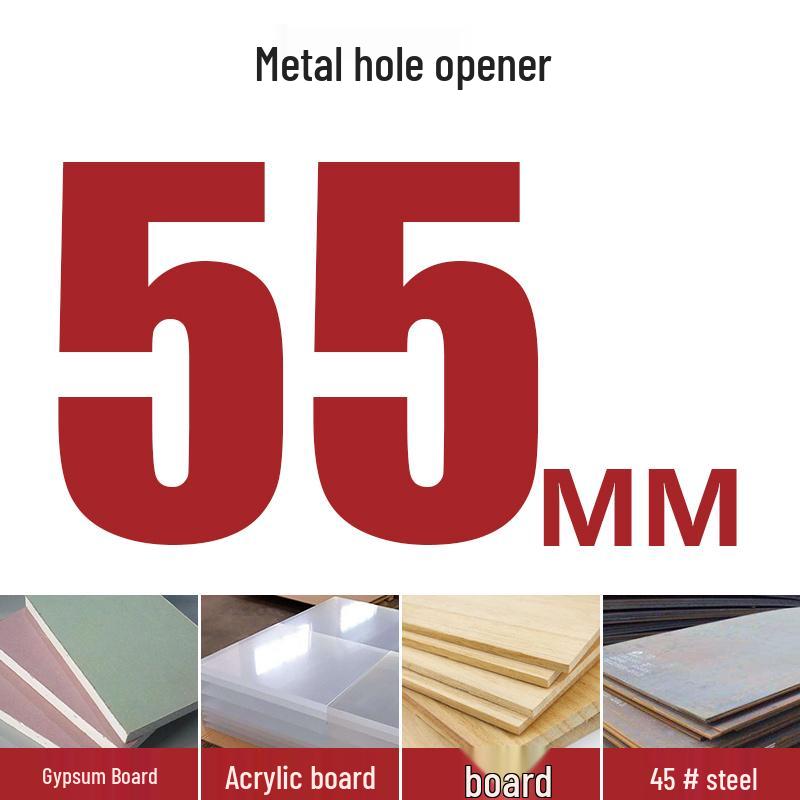 High-Speed Steel Bimetal Hole Puncher for Wood, Stainless Steel, and Plastic.