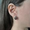Silver Earrings with Natural Garnet 1.808ct (2182016)