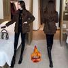 Fluffy 2025 Elegant Leopard Print Woolen Jacket - Women's Versatile Warm Top