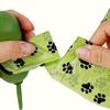 Thick Polyethylene Pet Poop Bags, Leak-Proof & Odor-Blocking, Paw Print Design for Dogs & Cats