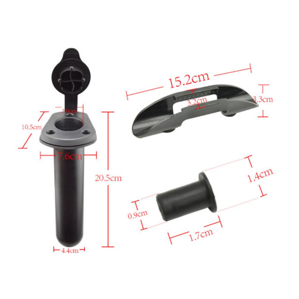 Universal Kayak Canoe Deck Mounted Paddle Clip + Screws Kayak Accessory