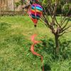 40cm Balloon Hot Air Balloon Spinner Plastic Striped Tie Dye Pinwheels