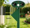 Repellente per Animali ad Ultrasuoni Alimentato a Energia Solare con Luci Lampeggianti per Gatti, Cani, Ratti e Uccelli