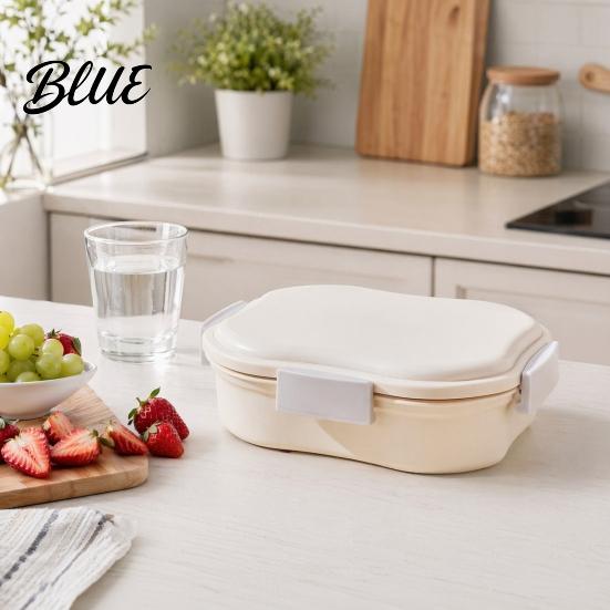 Portable Lunch Box Snack Container with Separate Compartments Design
