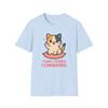 Unisex Softstyle T-Shirt Calico Kitten Funny I Came I Purred I Conquered Cat Tee