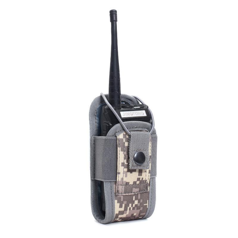 Tactical Walkie Talkie Carry Bag Universal Radio Pouch Holder Pocket for Duty Belt Portable Outdoor Camping Sports Waist DJJPJ01