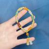 Gold Silk Jade Multi-Treasure Gourd Bracelet: Simple, Versatile, Fashionable, and Exquisite Unisex Strand.
