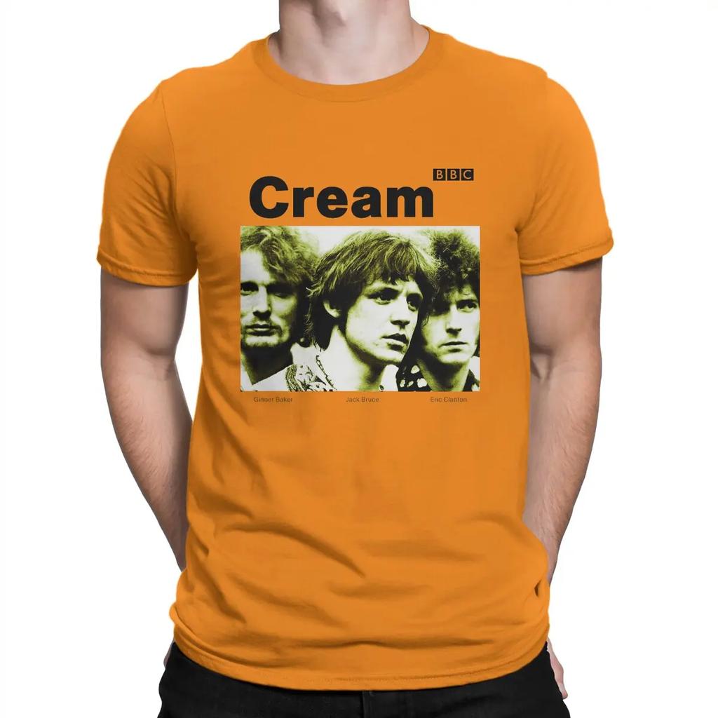 Novelty One Of The Earliest Super Rock Bands T-Shirts Round Neck Cotton T Shirt Cream Short Sleeve Tee Shirt Summer Tops Unisex