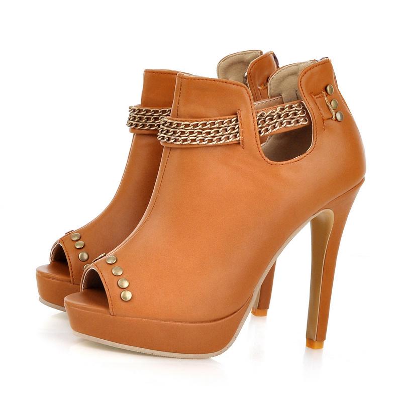 Women s high-heeled sandals spring and summer new European and American style waterproof table stiletto large size fish mouth sandals 36 жёлтый 4070₽