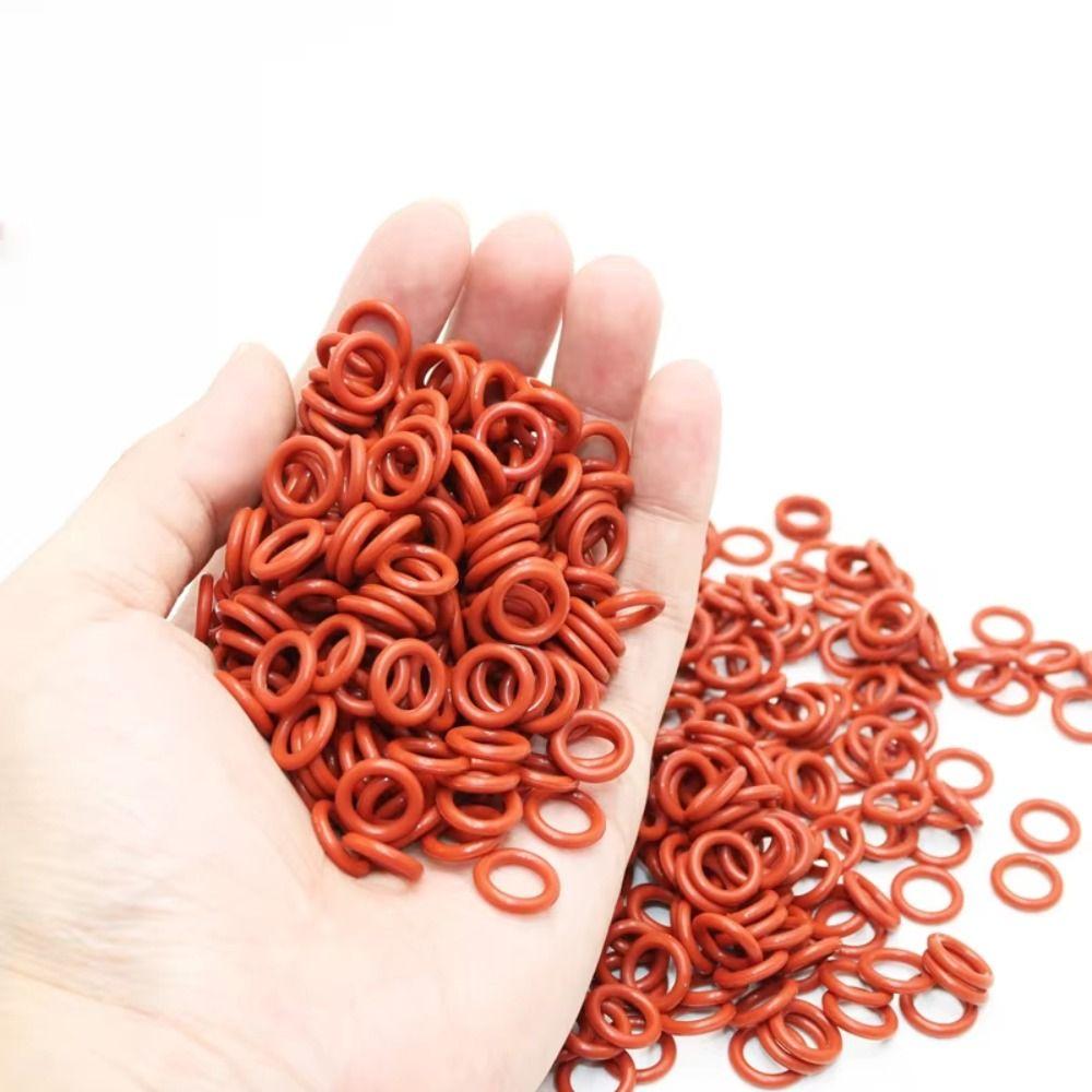 225PCS High-temperature Resistant Silicone O-Ring Set Oil-Resistant Rubber O-Ring Seal  Pipelines