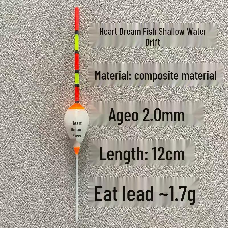 Flacher Wasserköder für Steinfische und Karauschen - Kurzer Winter-Schwimmer für Kleinfische.