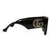 Gucci Personality Frame Sunglasses Black Irregular Shape Unisex Sunglasses GG0956S_003